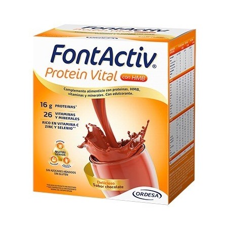 FontActiv Protein VItal Sabor Chocolate 14 Sobres