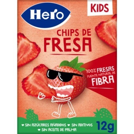 Hero Kids Chips De Fresa 12g