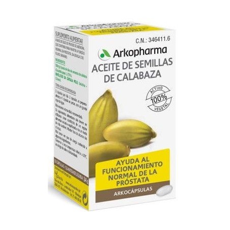 Arkopharma Aceite de Semillas de Calabaza 50 Cápsulas