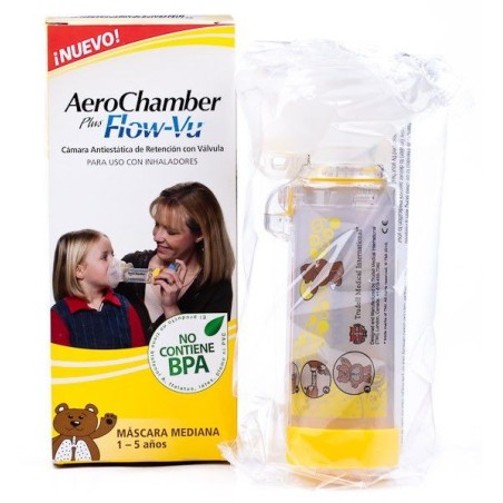 Aerochamber Plus Flow-vu Cámara Inhalación Infantil