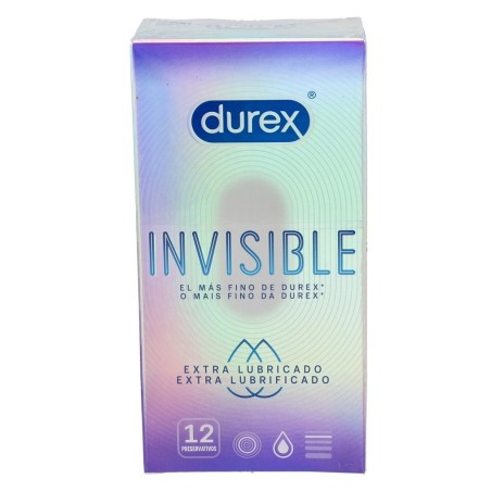 Durex Invisible Preservativo Extra Fino Extra Lubricado 12uds