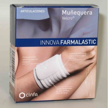 Farmalastic Innova Muñequera Velcro Beige Talla P/M