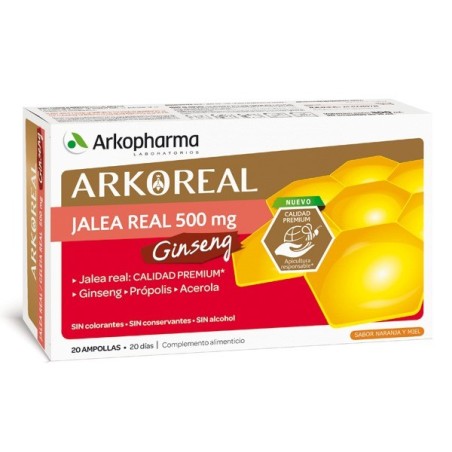 Arkoreal Jalea Real + Ginseng 20 Unidosis