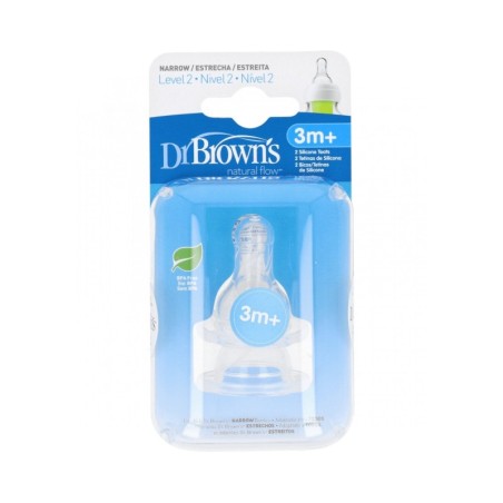 Dr. Browns Tetina Natural Flow Nivel 2 3m+ 2uds