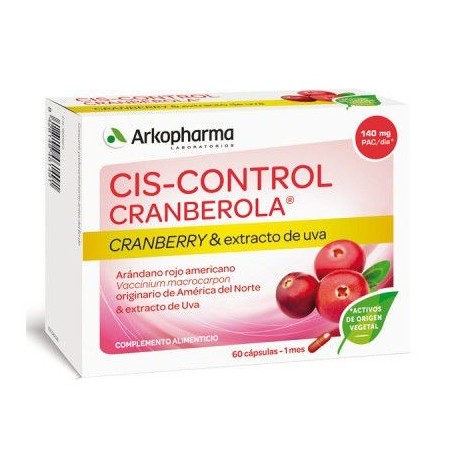 Arkopharma Cis-Control Cranberola 60 Cápsulas
