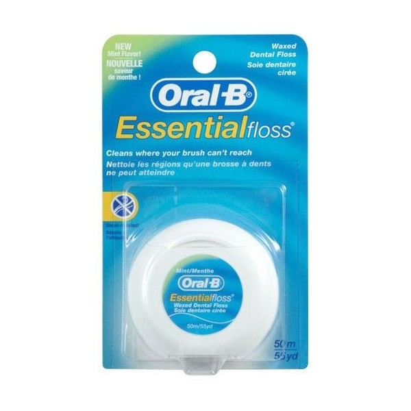 Oral-b Essential Floss Seda Dental con Cera y Menta 50m