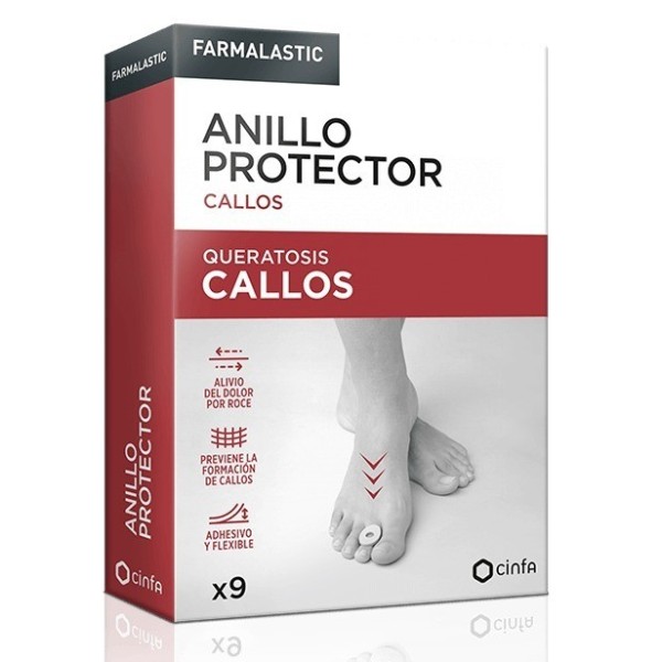 Farmalastic Anillo Protector Callos 9 Unidades Talla Única