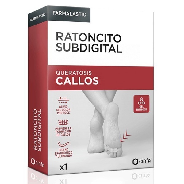 Farmalastic Ratoncito Subdigital Callos 1 Unidad Pie Derecho Talla Única