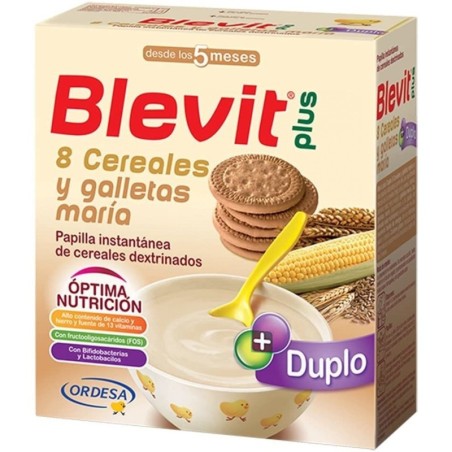 Blevit Plus Duplo 8 Cereales y Galletas María 600g