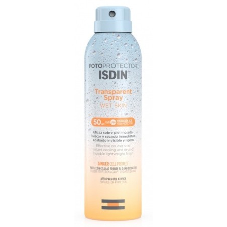 Isdin Fotoprotector Transparent Spray Wet Skin SPF-50 250 Ml