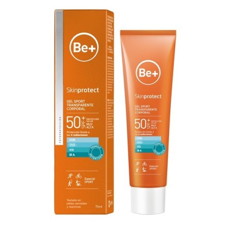 Be+ Skinprotect Gel Sport Transparente Corporal SPF50+ 75ml