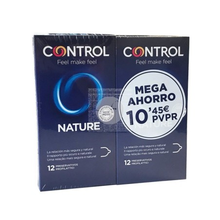 Control Preservativos Nature Control Pack Meha Ahorro 2 x 12uds