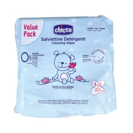 Chicco Toallitas Pack 3 x 72uds