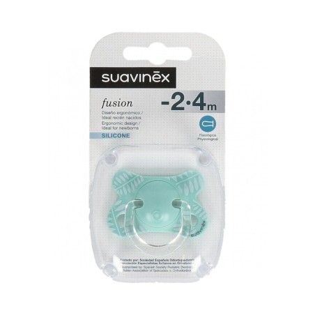 Suavinex Fusion Chupete SIlicona Tetina Fisiológica 2-4m 1ud