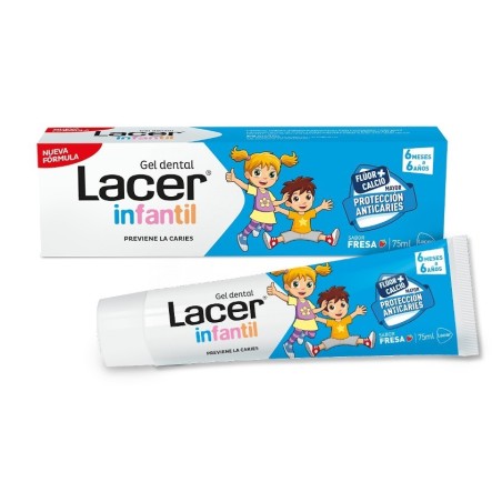 Lacer Gel Dental Infantil Fresa 75ml