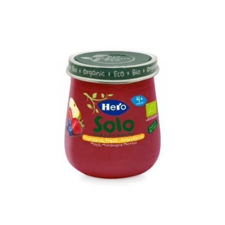 Hero Baby Solo Tarrito Manzana, Fresa y Arándanos 120gr